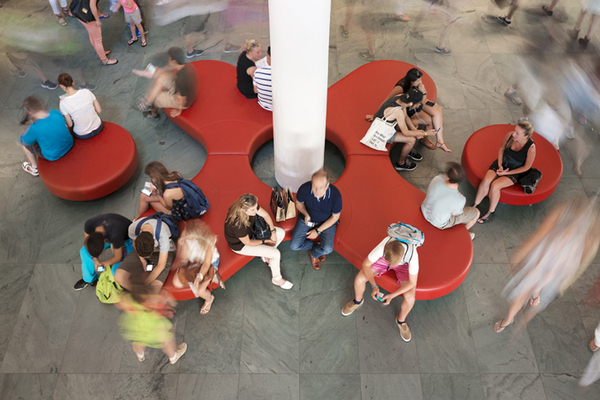 Moma aerial view of lobby 'unity' seating-600-xxx